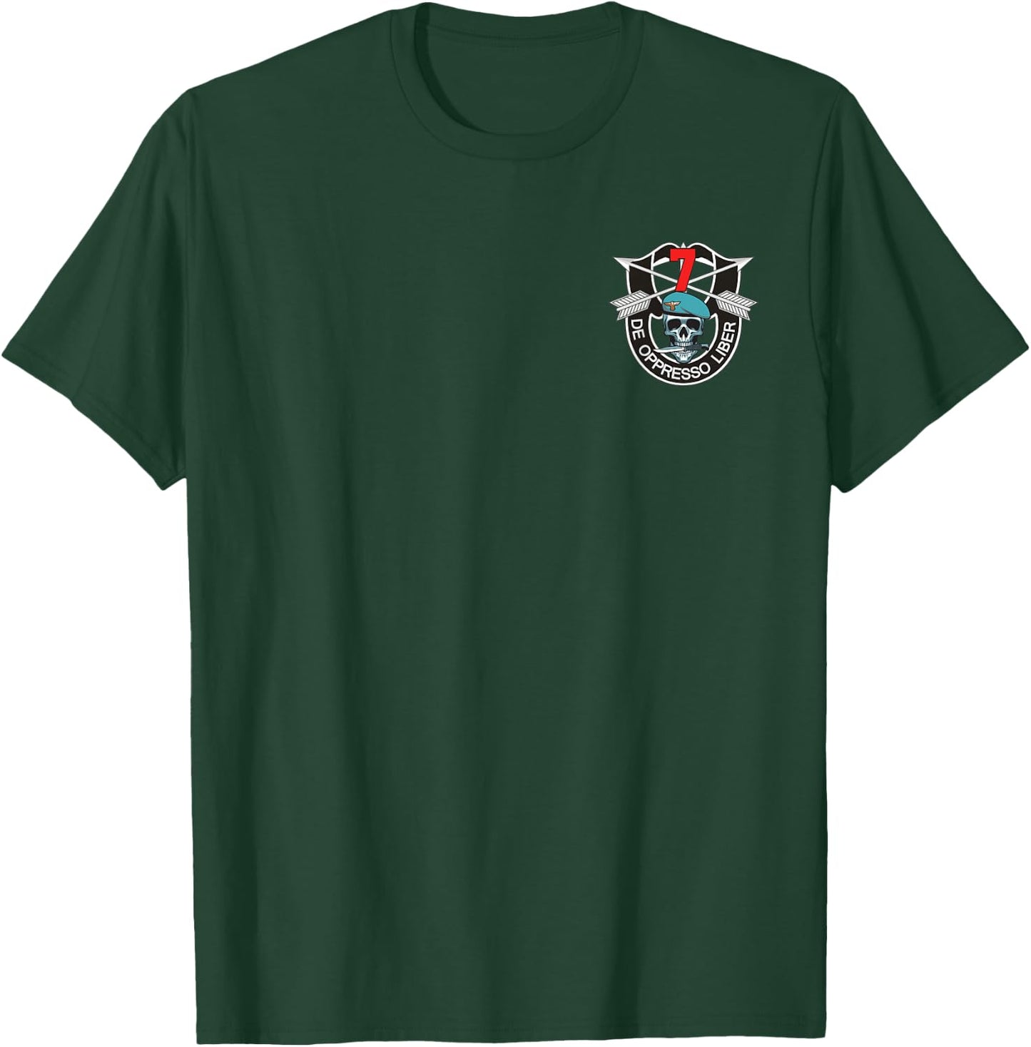 7th Special Forces Group (7th SFG) Shirt - De Oppresso Liber T-Shirt - T-Shirt | Forest