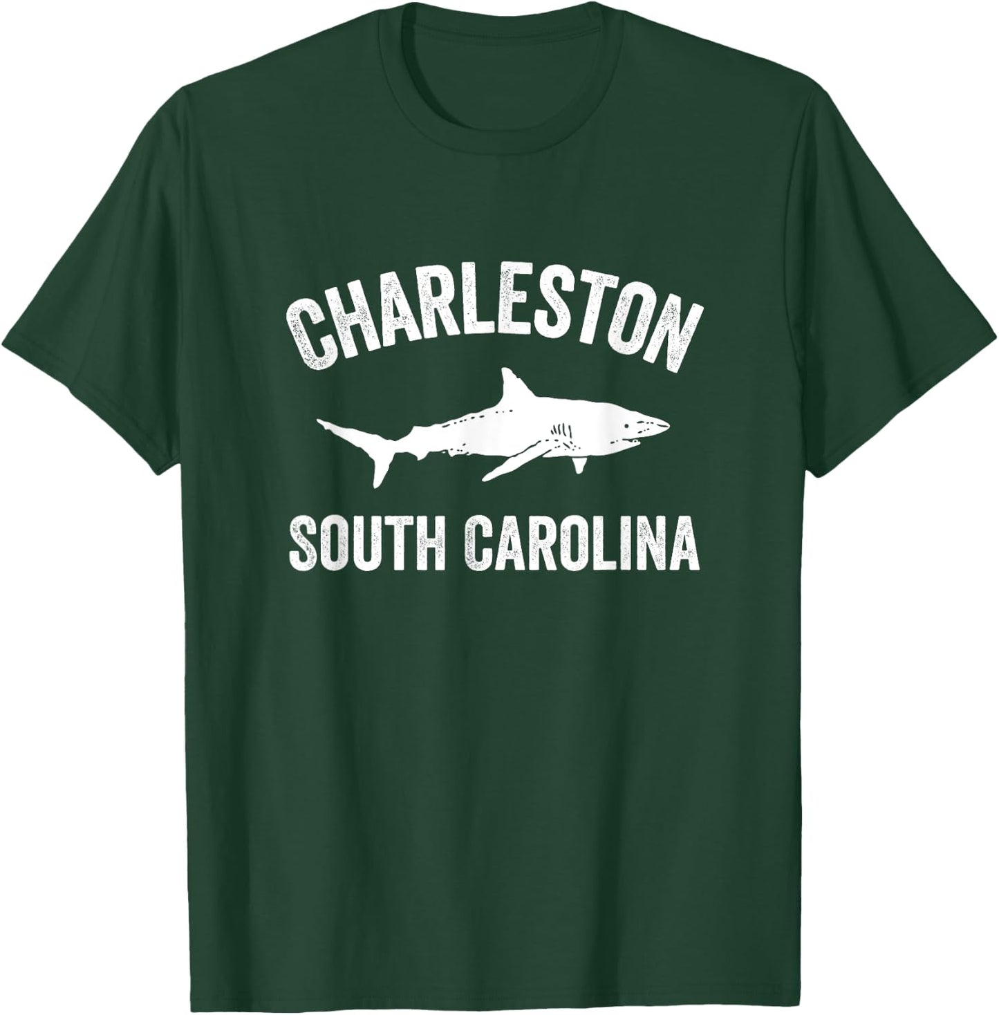 Charleston Shark Shirt | Charleston South Carolina Gift T-Shirt - T-Shirt | Forest