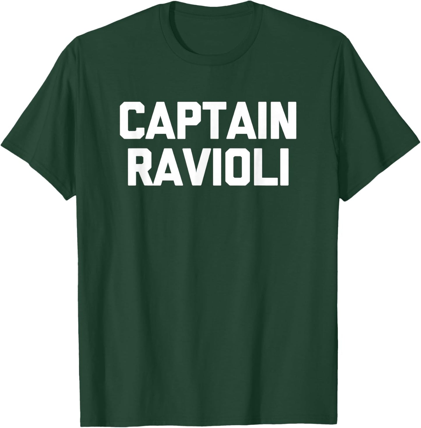 Captain Ravioli Shirt funny saying humor Italian food pasta T-Shirt - T-Shirt | Forest