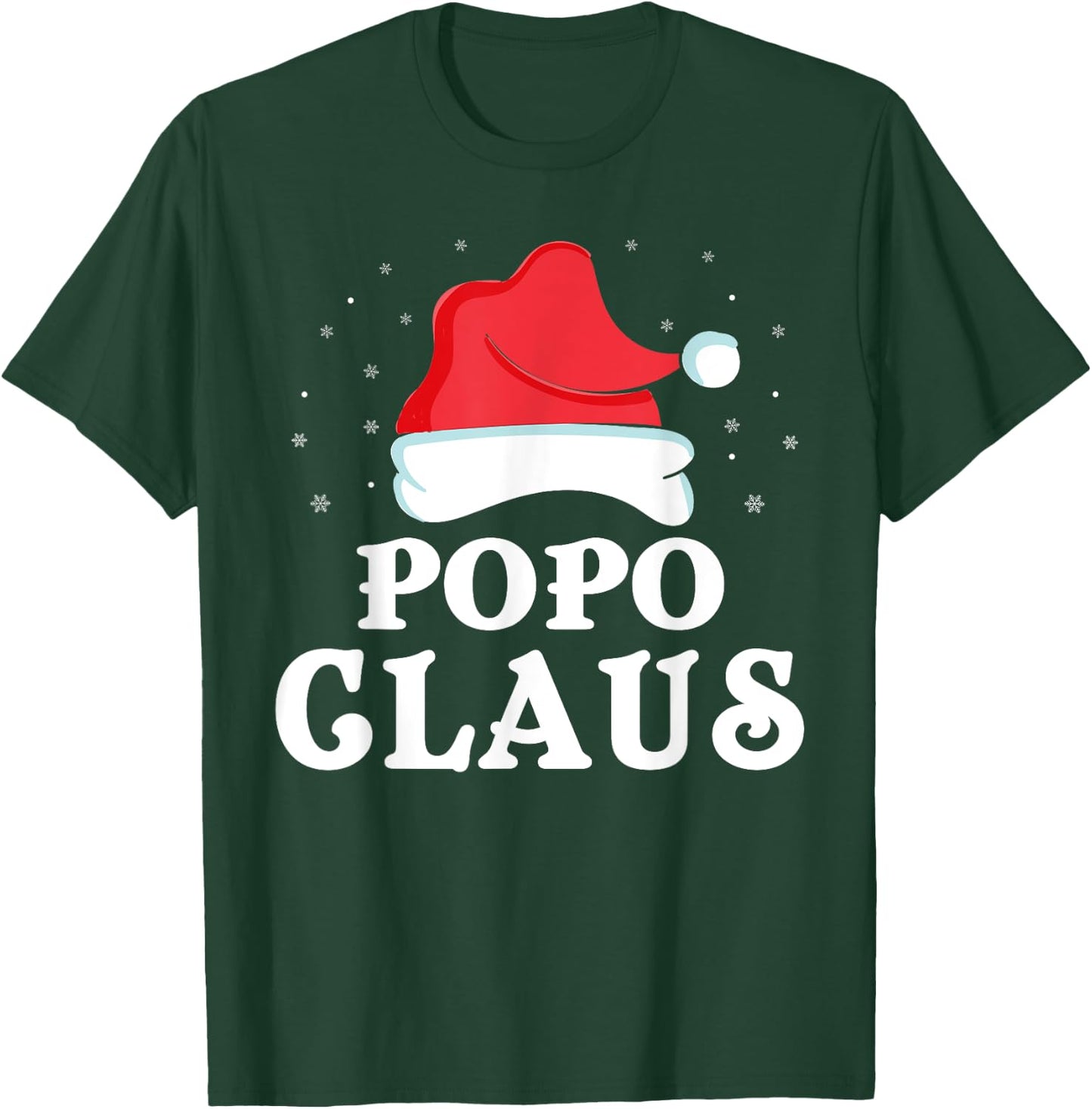 Popo Claus Christmas Gift Funny Family Group Matching Pajama T-Shirt - T-Shirt | Forest