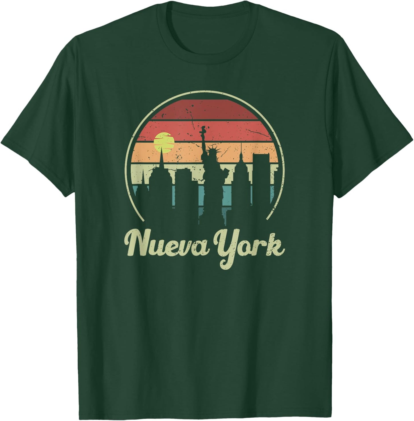 Nueva York New York Retro Style Vintage Spanish T-Shirt - T-Shirt | Forest