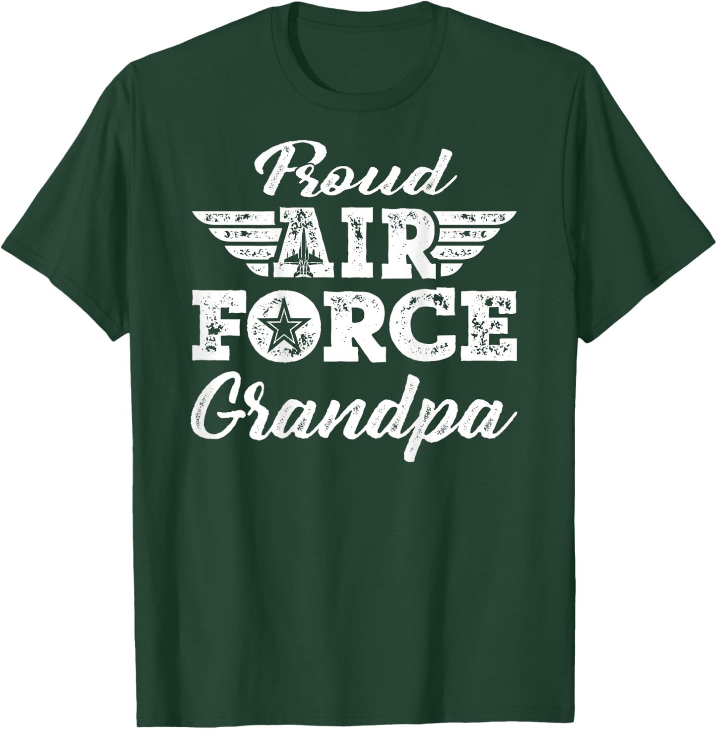 Proud US Air Force Grandpa - Military Family Grandfather T-Shirt - T-Shirt | Forest