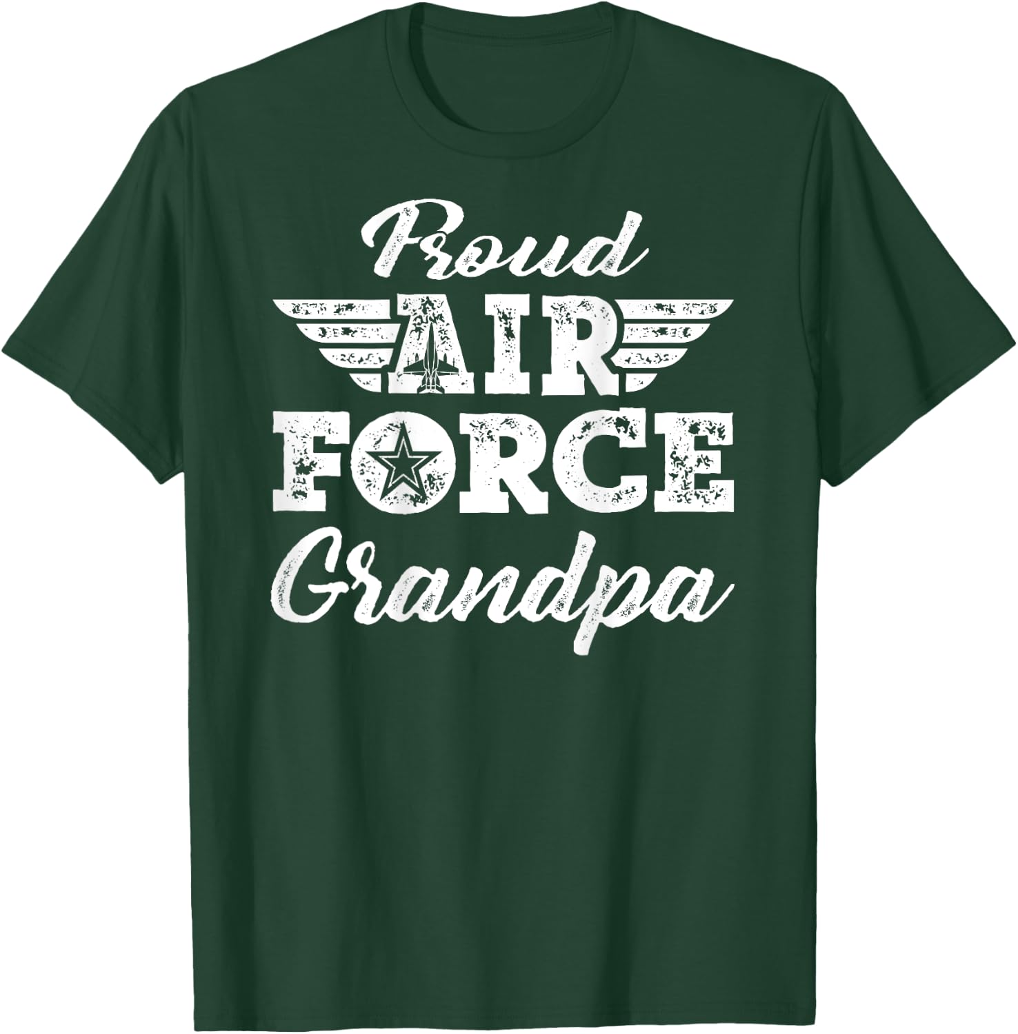 Proud US Air Force Grandpa - Military Family Grandfather T-Shirt - T-Shirt | Forest