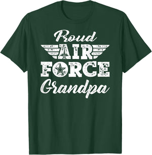 Proud US Air Force Grandpa - Military Family Grandfather T-Shirt - T-Shirt | Forest