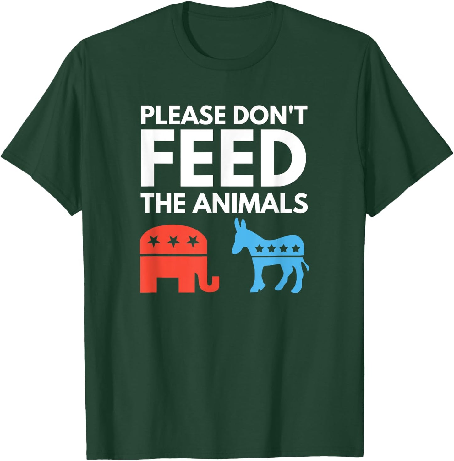 Anarchist Libertarian - Please Don't Feed the Animals T-Shirt - T-Shirt | Forest