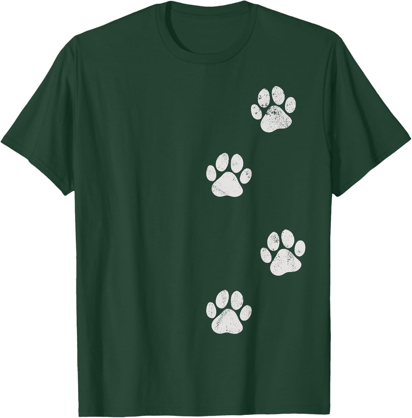 Paw Print Dog Cat Pet Lover Women Girls Kids T-Shirt - T-Shirt | Forest
