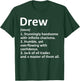 DREW Definition Personalized Name Funny Birthday Gift T-Shirt - T-Shirt | Forest