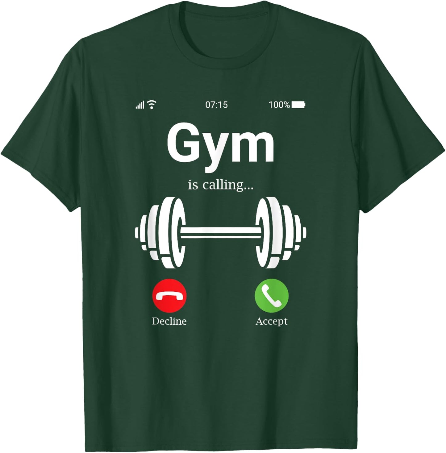 Gym is calling shirt, "Das Gymstudio nennennt shirt, funny T-Shirt - T-Shirt | Forest