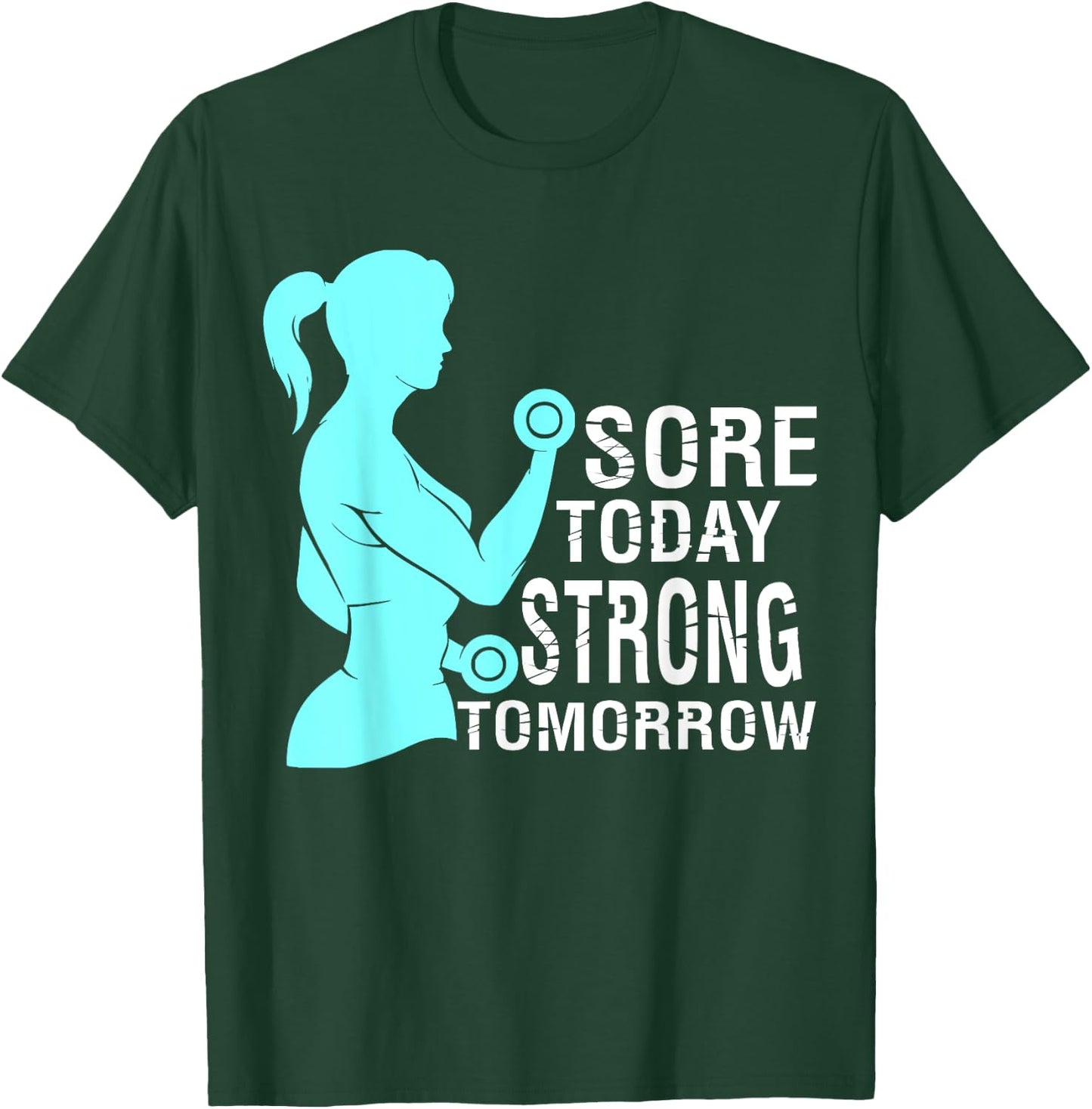 Women Gym Motivation Workout Motivational Fitness Lover Gift T-Shirt - T-Shirt | Forest