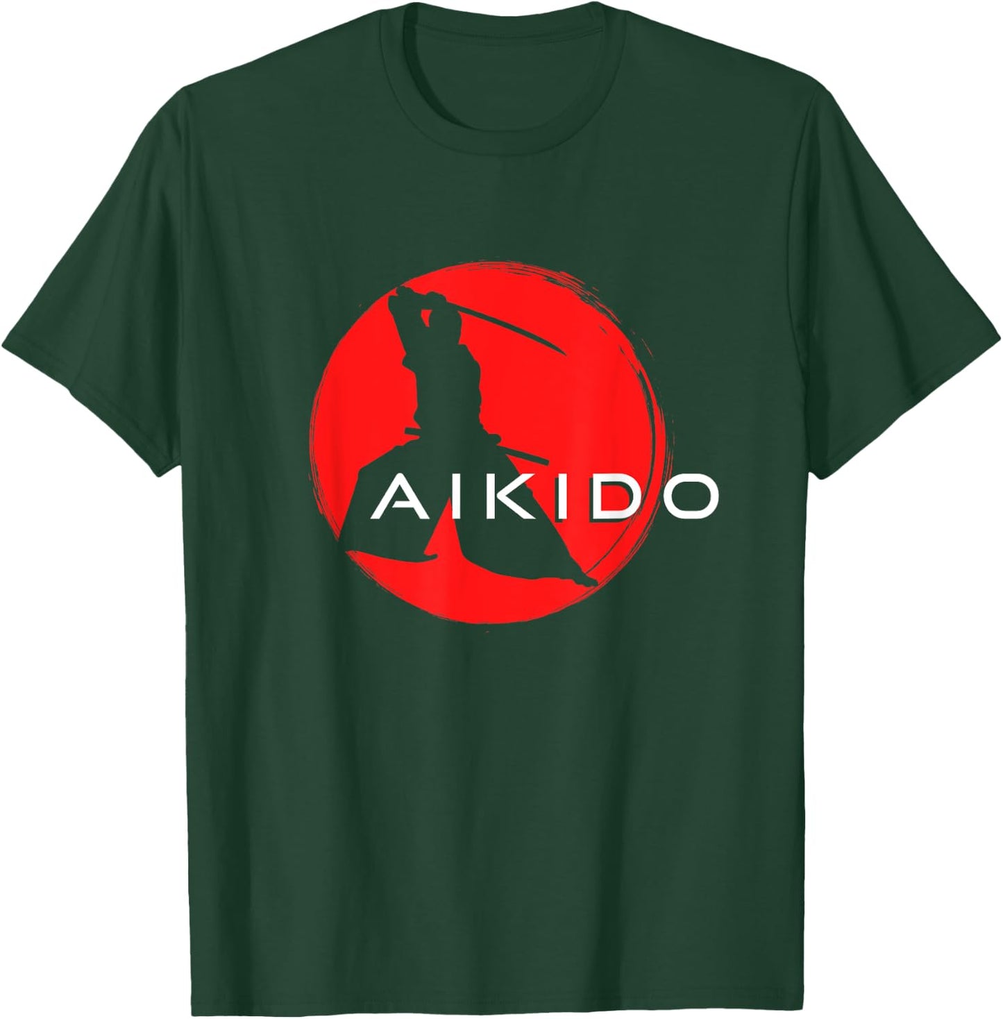 Japanese Aikido Samurai Martial Arts T-Shirt - T-Shirt | Forest