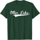 OTTER LAKE Baseball Vintage Retro Font T-Shirt - T-Shirt | Forest