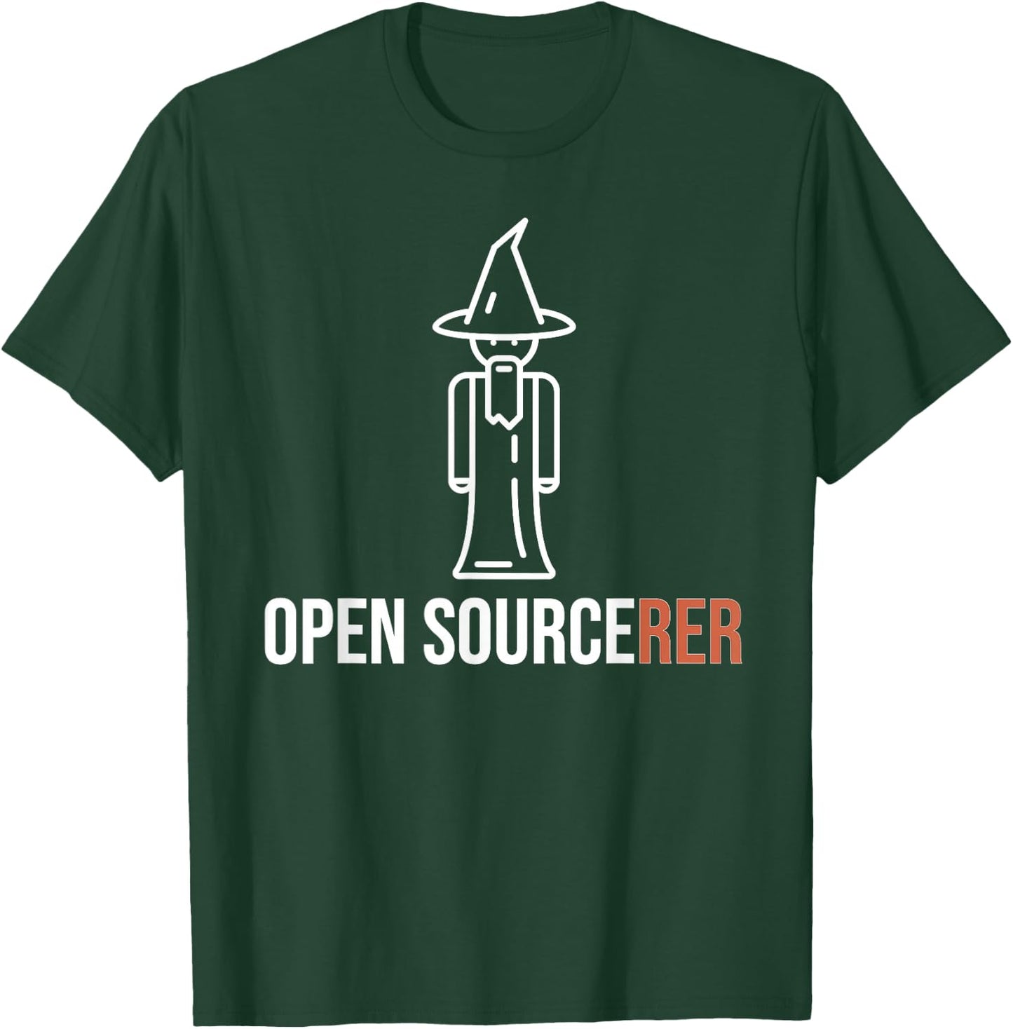 Funny Open Source Sourcerer - Great Programmer / Coder Joke T-Shirt - T-Shirt | Forest