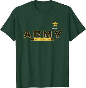 Military Army United States Oath Green Officially Licensed T-Shirt - T-Shirt | Forest