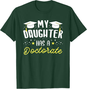 Meine Tochter hat einen Doktortortel Doktor T-Shirt - T-Shirt | Forest