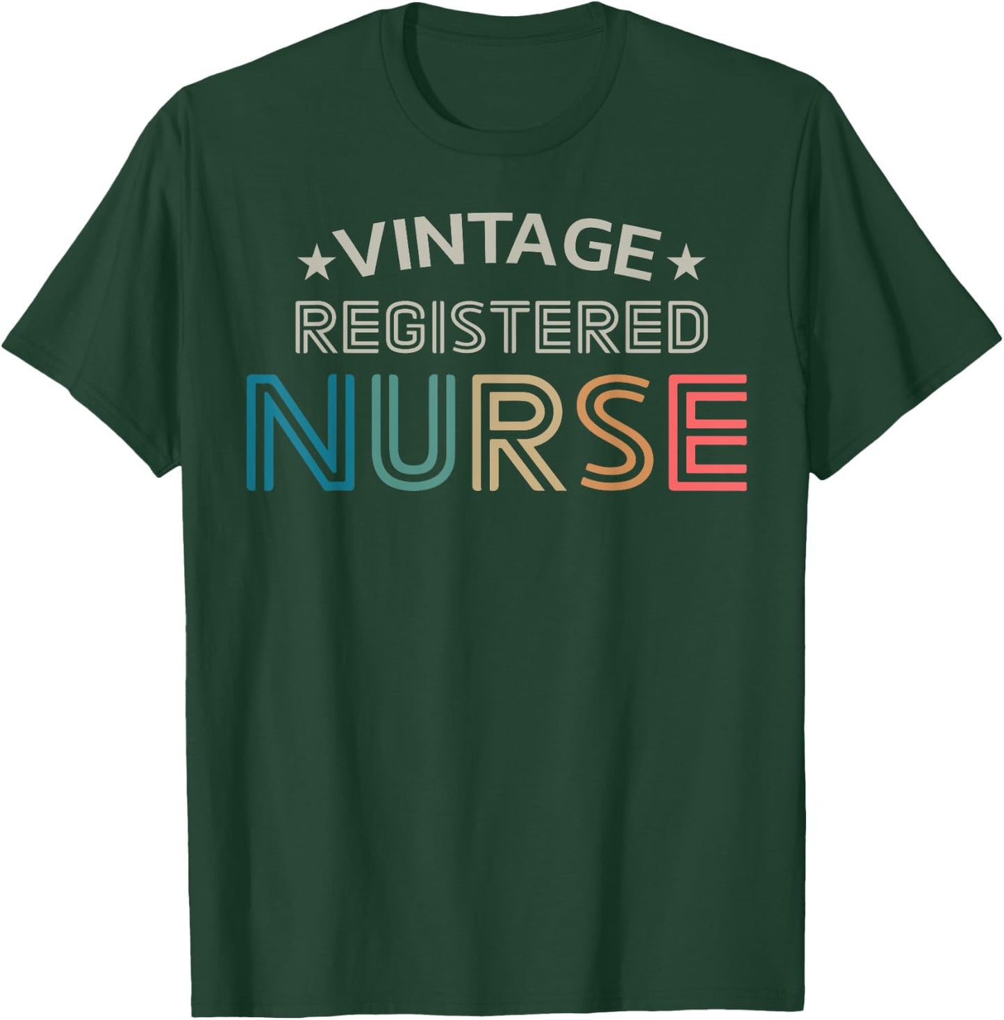 Vintage Registered Nurse Retro Style Women T-Shirt - T-Shirt | Forest