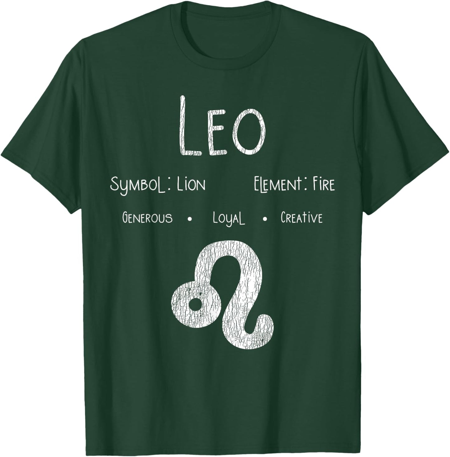 Vintage Leo Birthday Horoscope Zodiac Sign Astrology Bday T-Shirt - T-Shirt | Forest