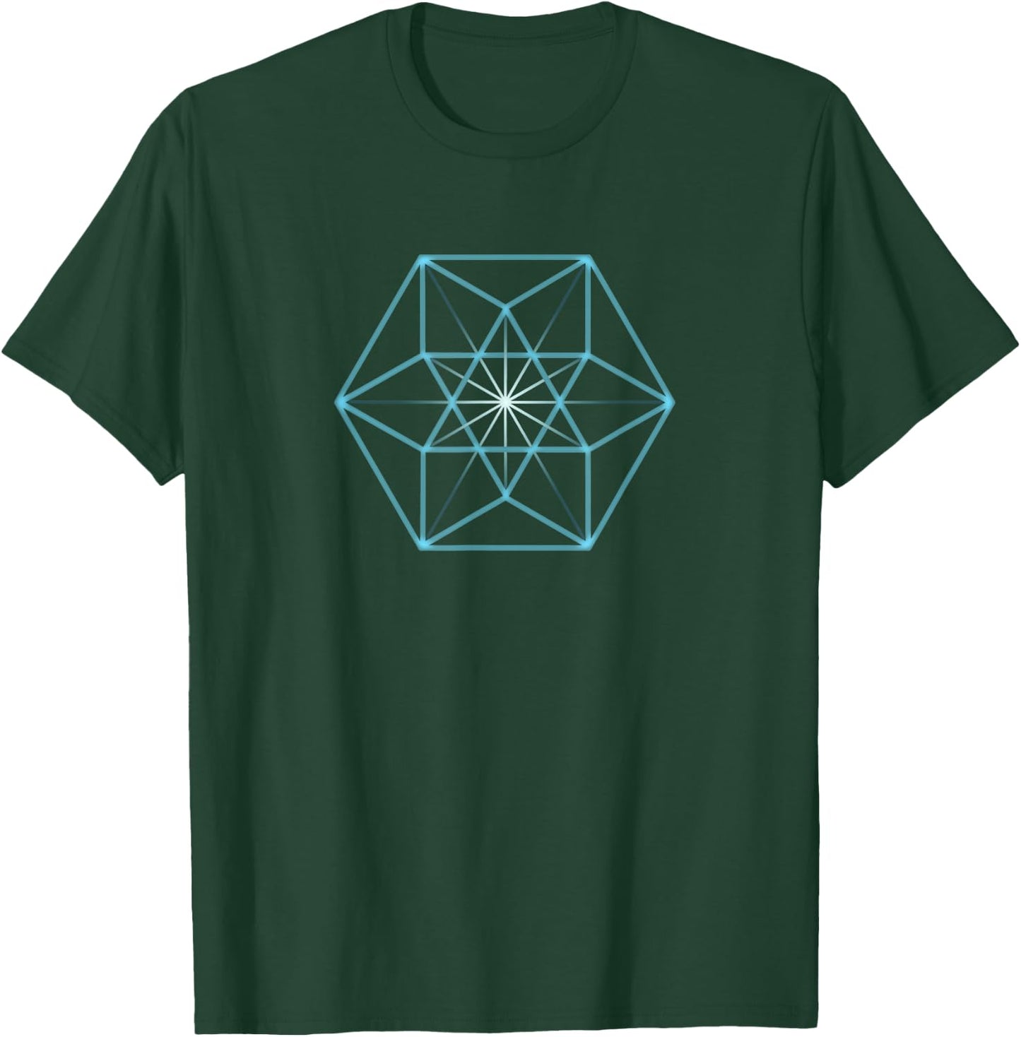 Vector Balance, Sacred Geometry, Cuboctahedron, Natural T-Shirt - T-Shirt | Forest