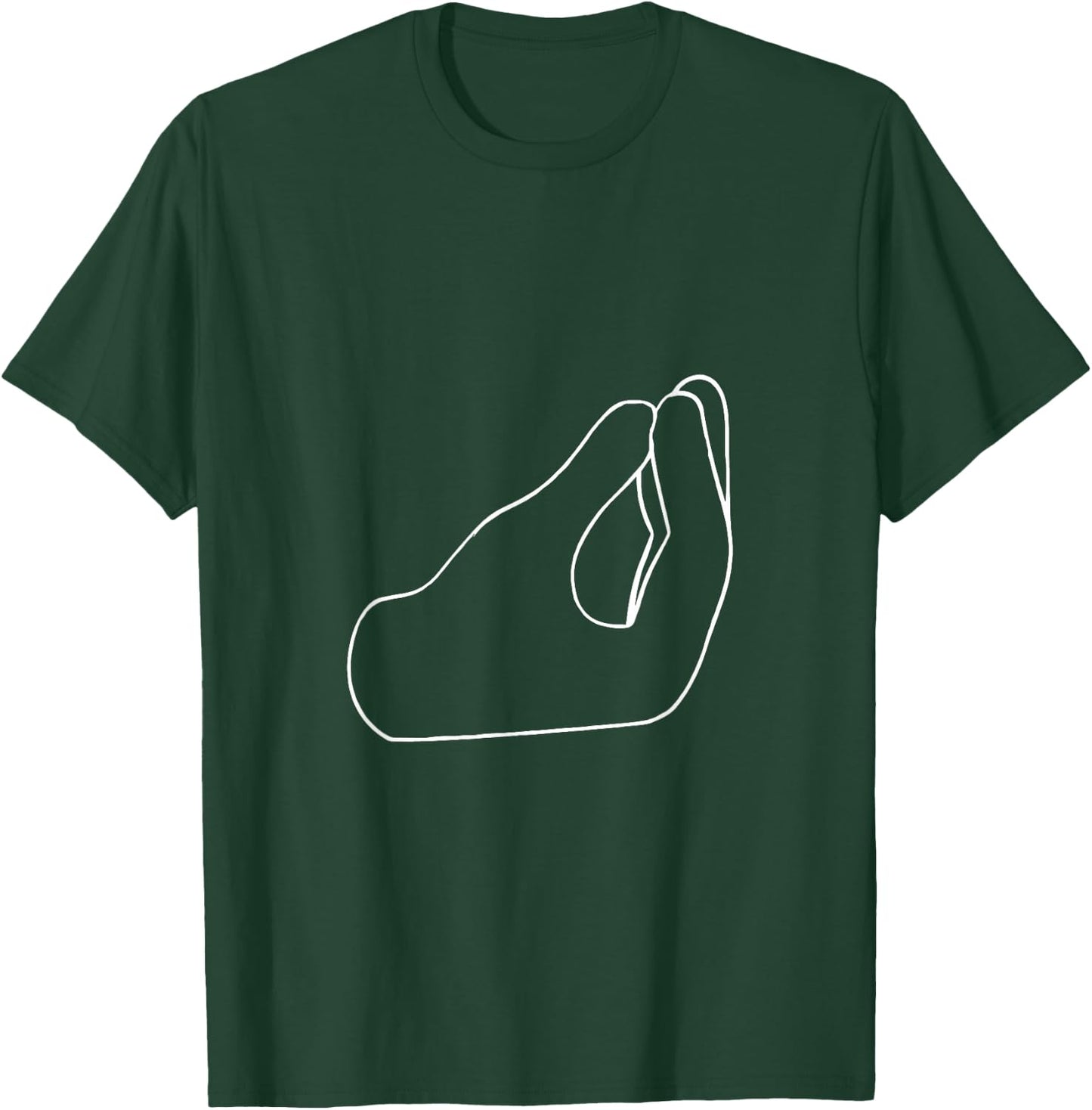 Italy Life Designs - Funny Italian Pinched Fingers - Italian American Gesture T-Shirt - T-Shirt | Forest