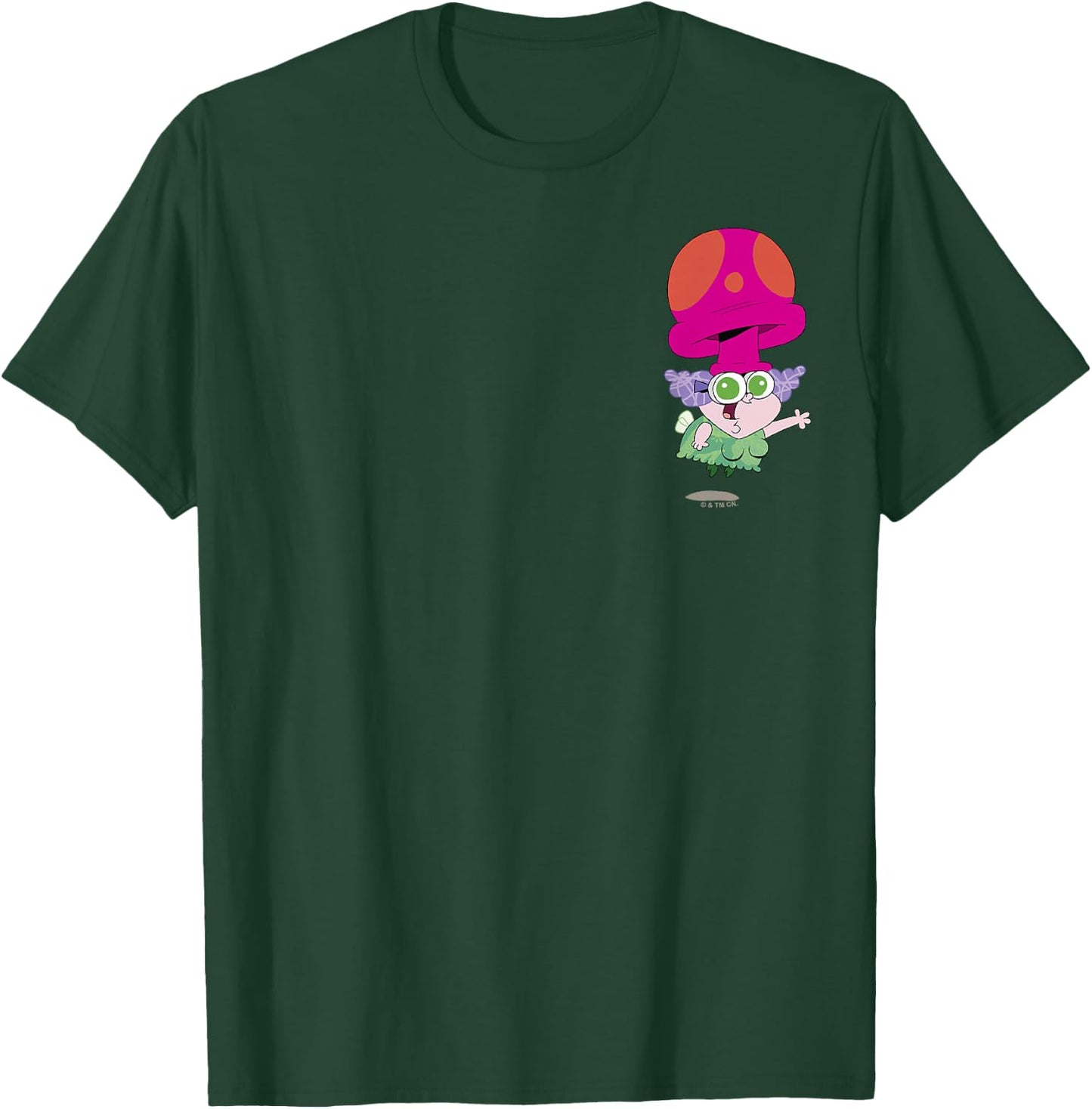 Chowder Truffles Happy Pose Full Body Shot Pocket Logo T-Shirt - T-Shirt | Forest