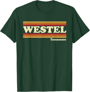 Vintage 1980s Graphic Style Westel, Tennessee T-Shirt - T-Shirt | Forest
