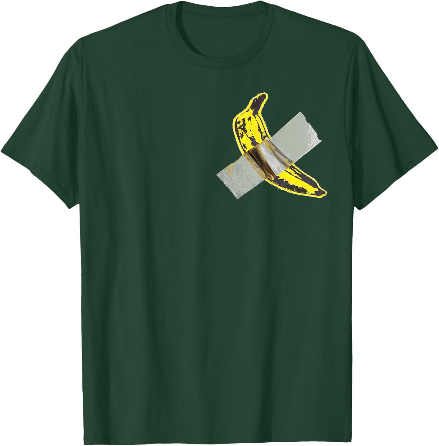 Banana Duct Taped To Wall 100K Because Basel Miami Art T-Shirt - T-Shirt | Forest