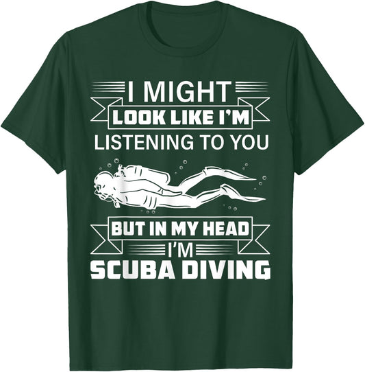 Scuba Diving Ocean Swimmer Lover Underwater Diver T-Shirt - T-Shirt | Forest