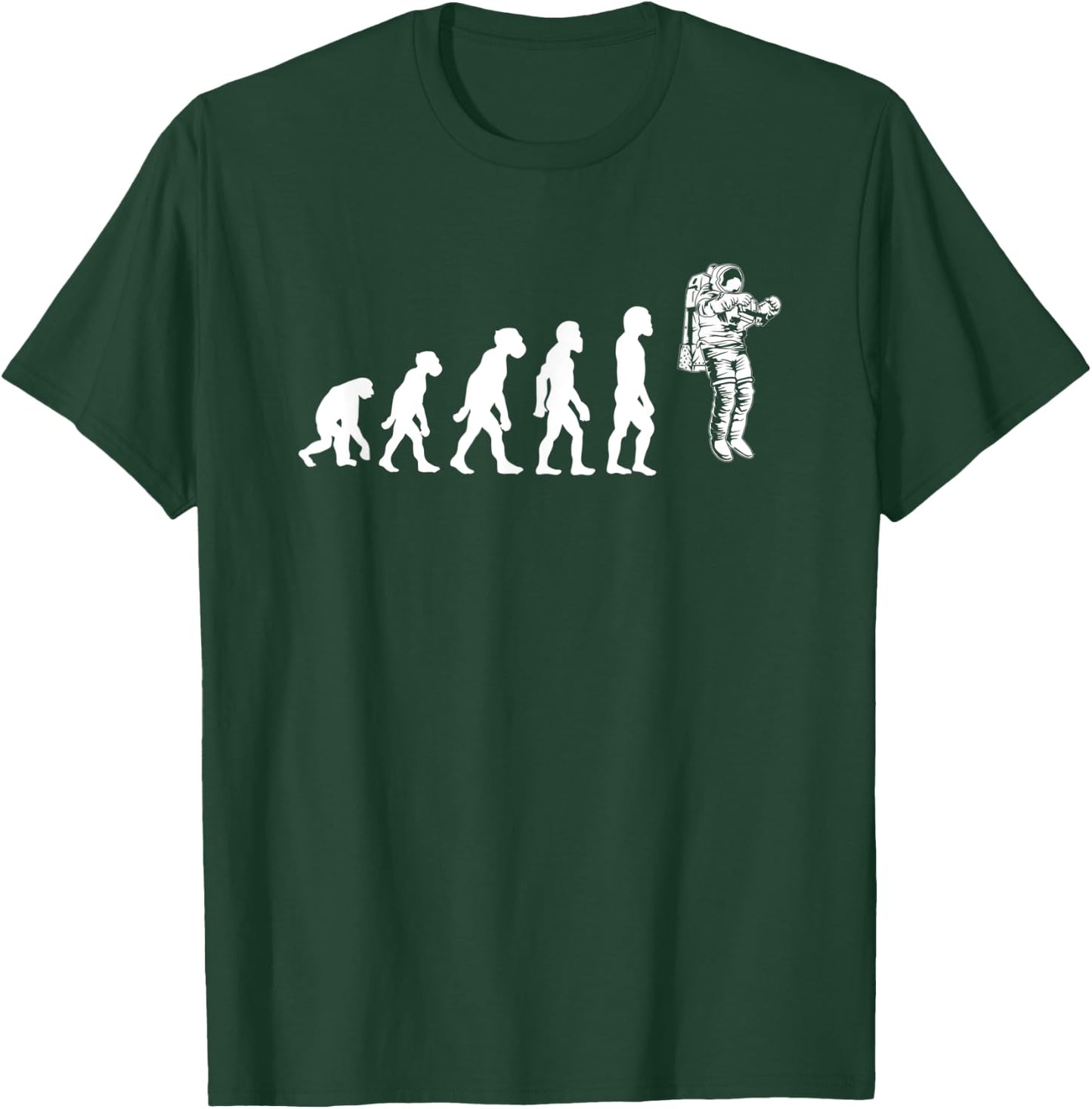 Funny Astronaut Space Cosmic Human Evolution Astronomy Gifts T-Shirt - T-Shirt | Forest