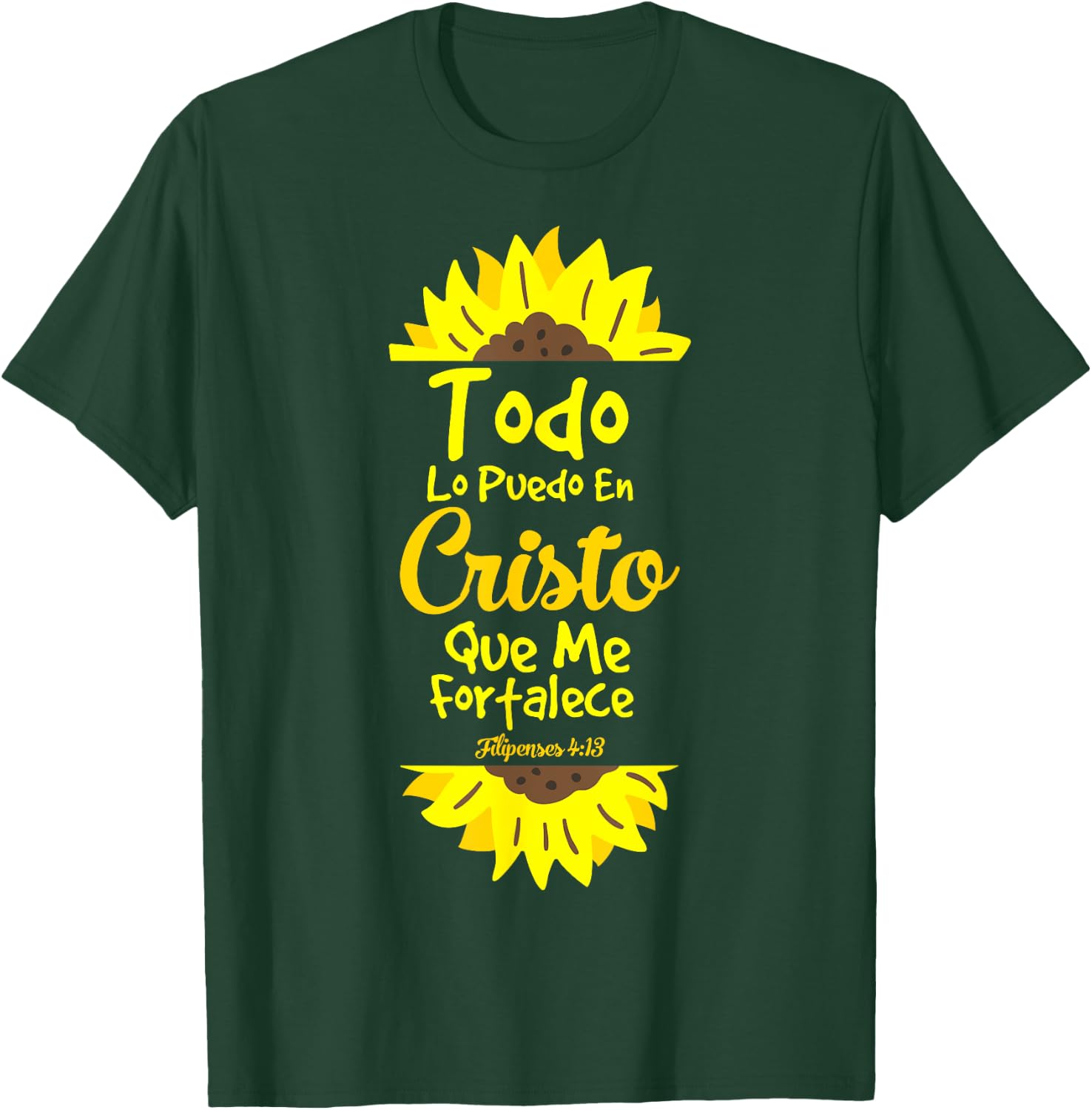 Motivational Spanish Verses Christians Jesus Cristo Amor T-Shirt - T-Shirt | Forest