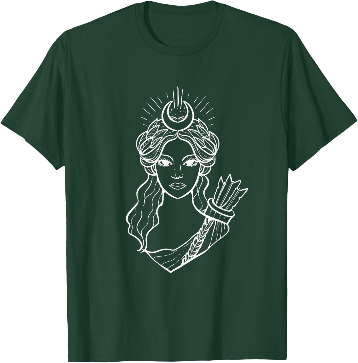 Artemis Hunt Goddess Mythology Fan And Hunter T-Shirt - T-Shirt | Forest