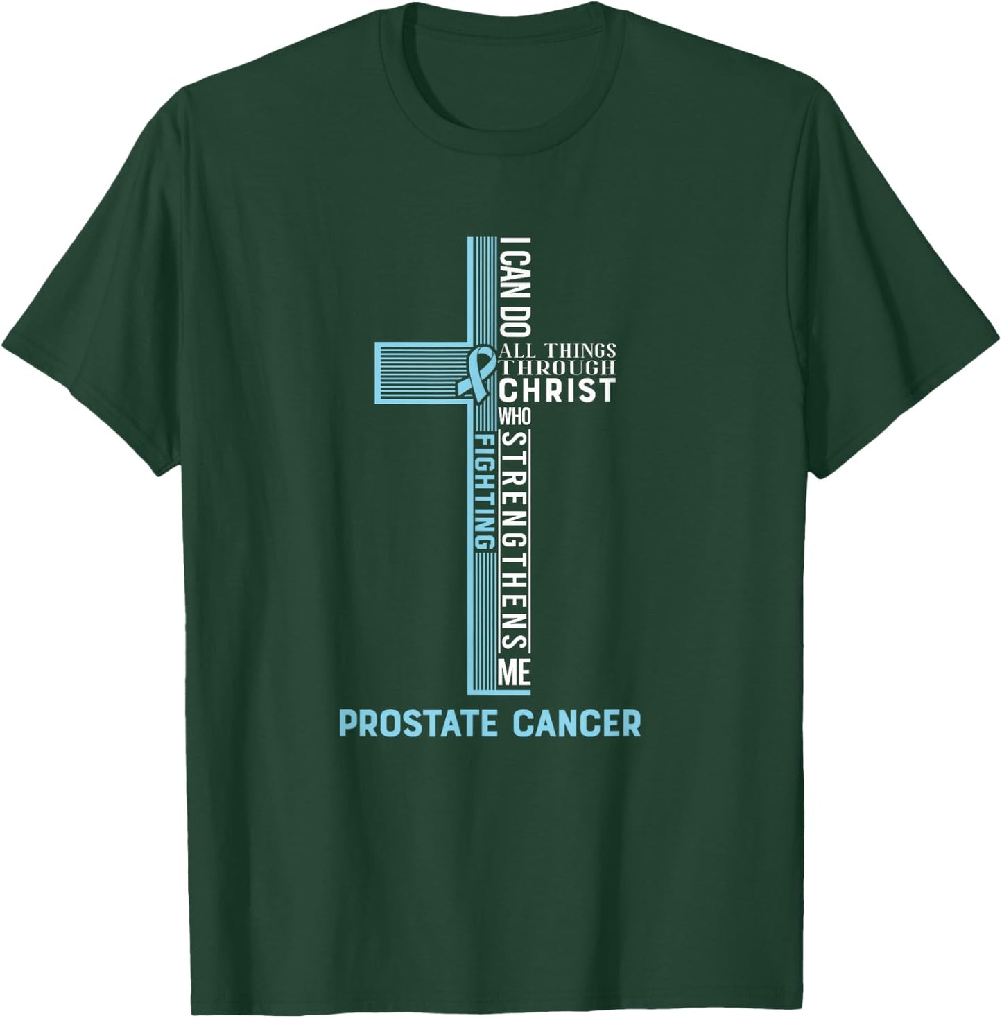 Prostate Cancer Fight Cancer Ribbon T-Shirt - T-Shirt | Forest