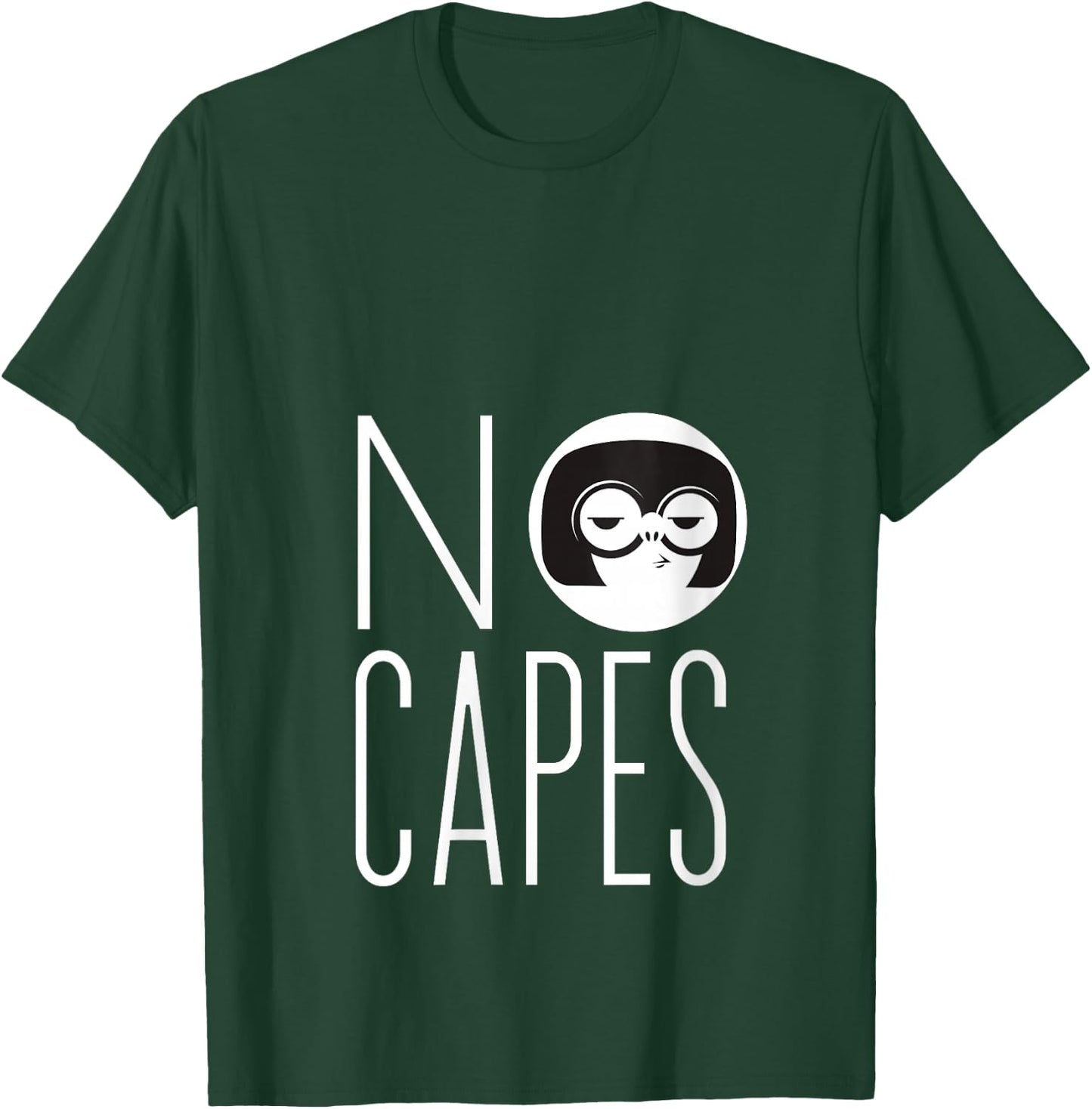 Disney Pixar The Incredibles 2 Edna Mode No Capes Logo V-Neck T-Shirt - T-Shirt | Forest