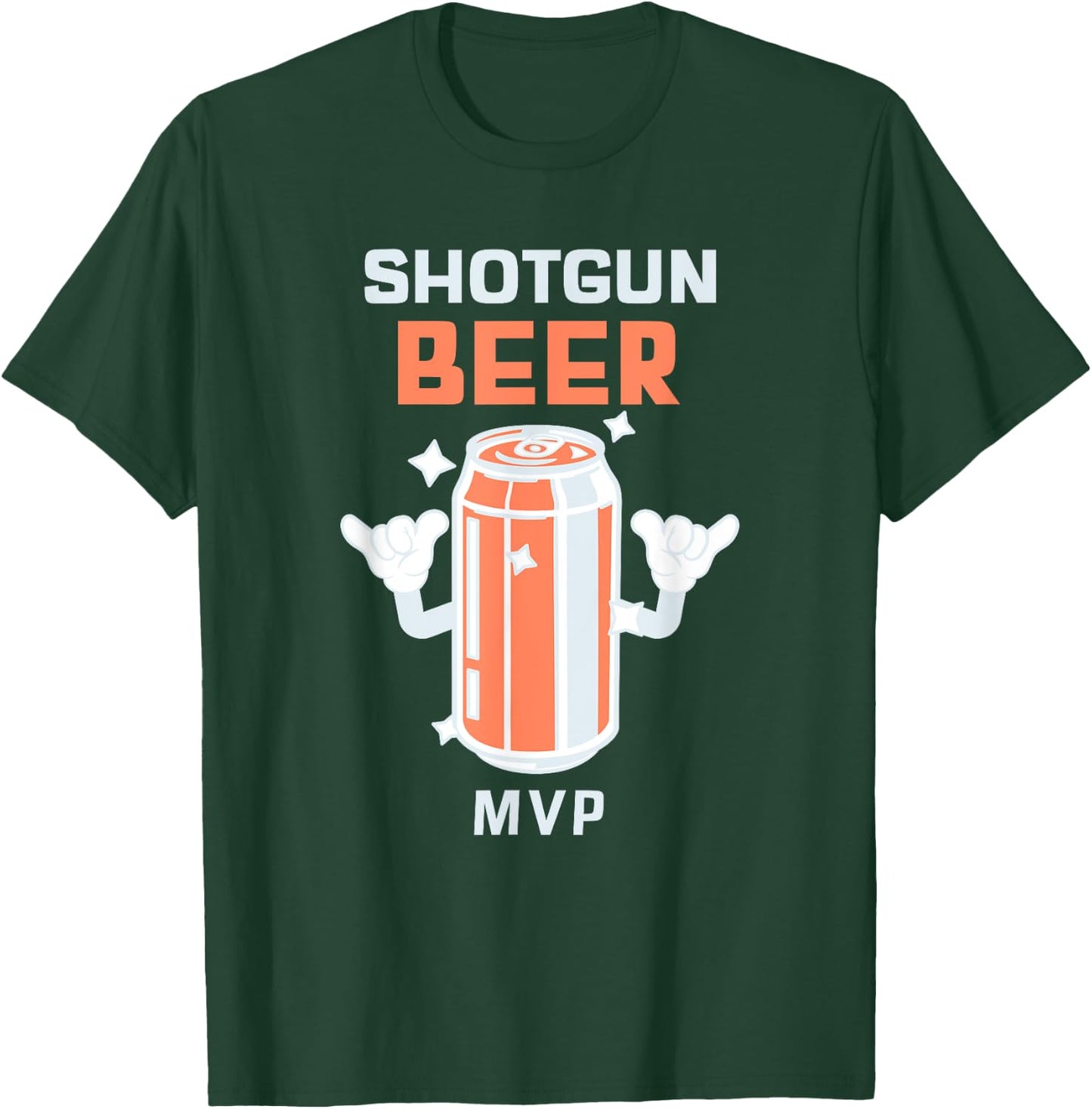 Shotgun Beer MVP - Funny Beer Drinker T-Shirt - T-Shirt | Forest