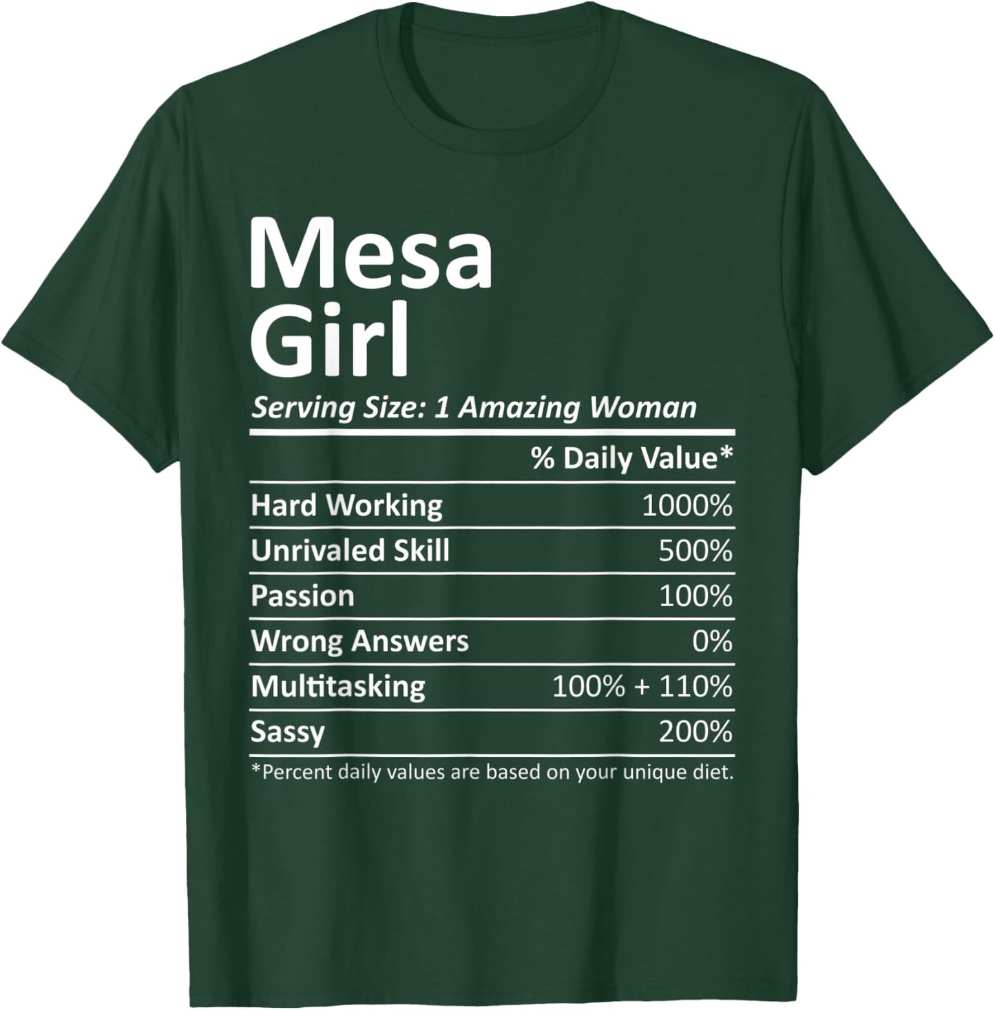 MESA GIRL AZ ARIZONA Funny City Home Roots USA Gift T-Shirt - T-Shirt | Forest