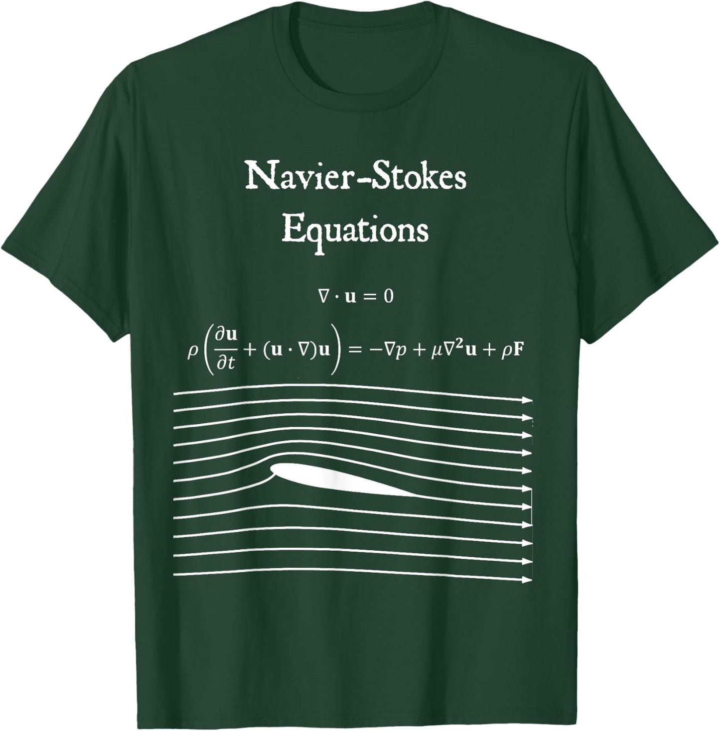 Navier Stokes Equation Physics Math Teacher Nerdy Gift Women Kids T-Shirt - T-Shirt | Forest