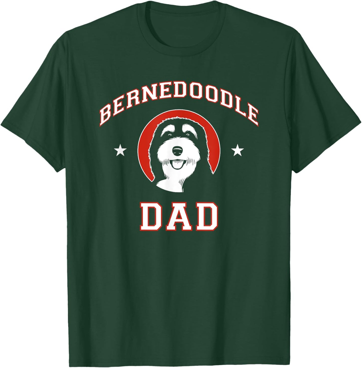 Bernedoodle Dad Dog Father Men Women Kids T-Shirt - T-Shirt | Forest