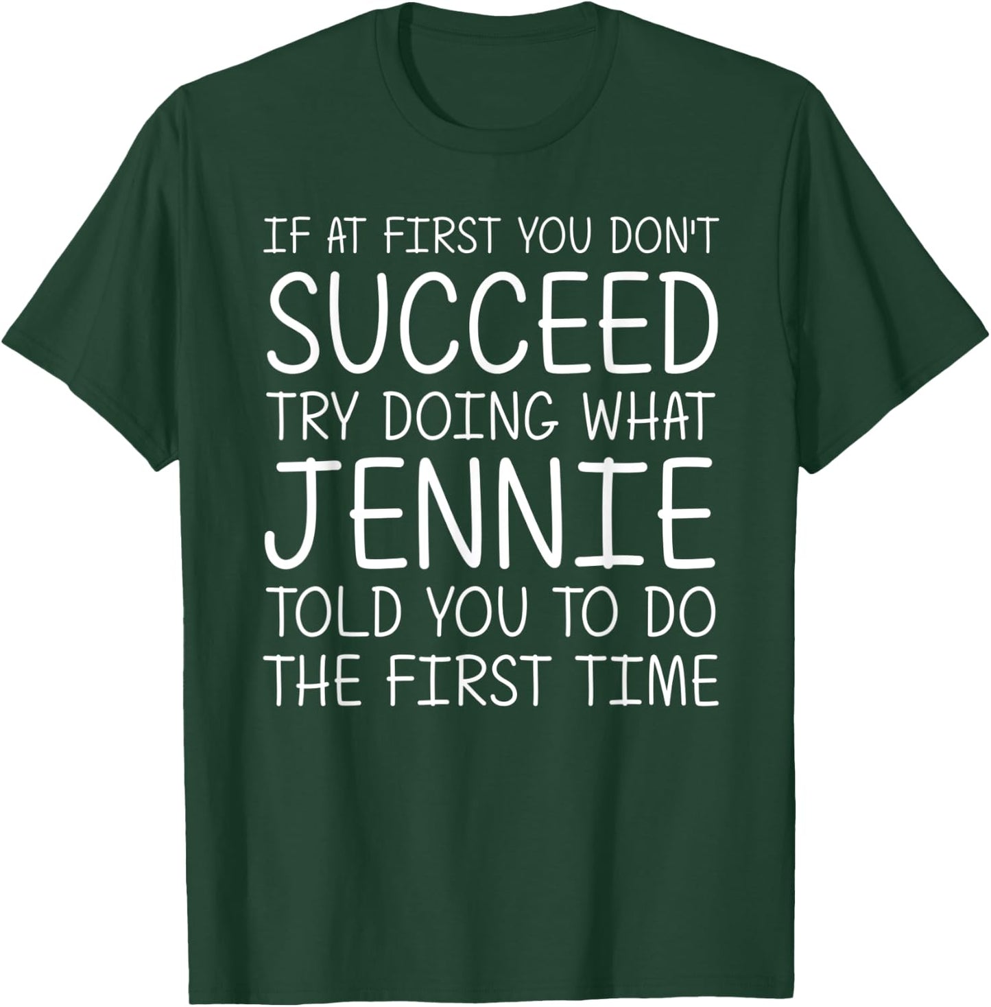 JENNIE Gift Name Personalized Birthday Funny Christmas Joke T-Shirt - T-Shirt | Forest