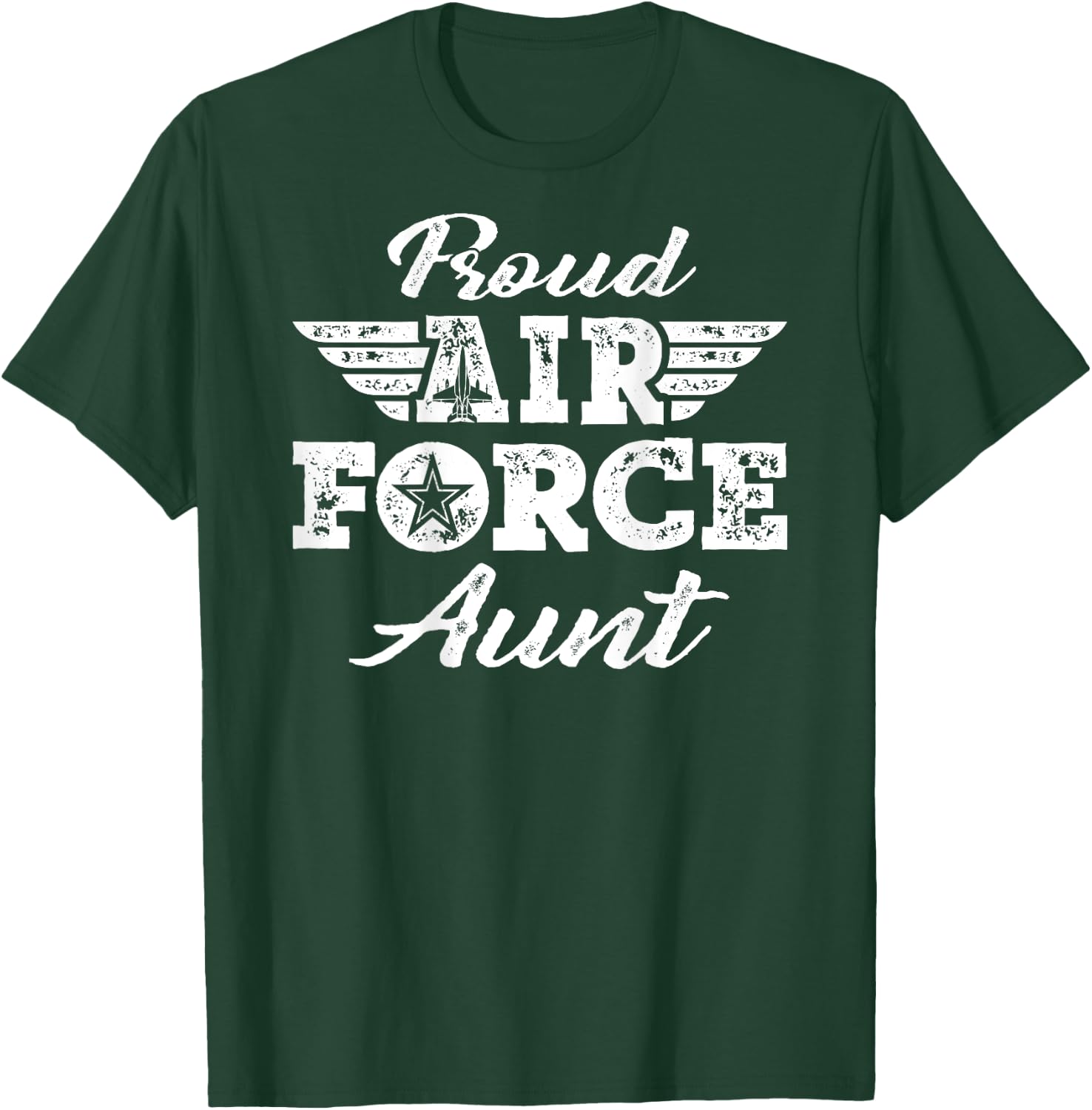 Proud US Air Force Aunt - Pride Military Family Auntie Gifts T-Shirt - T-Shirt | Forest