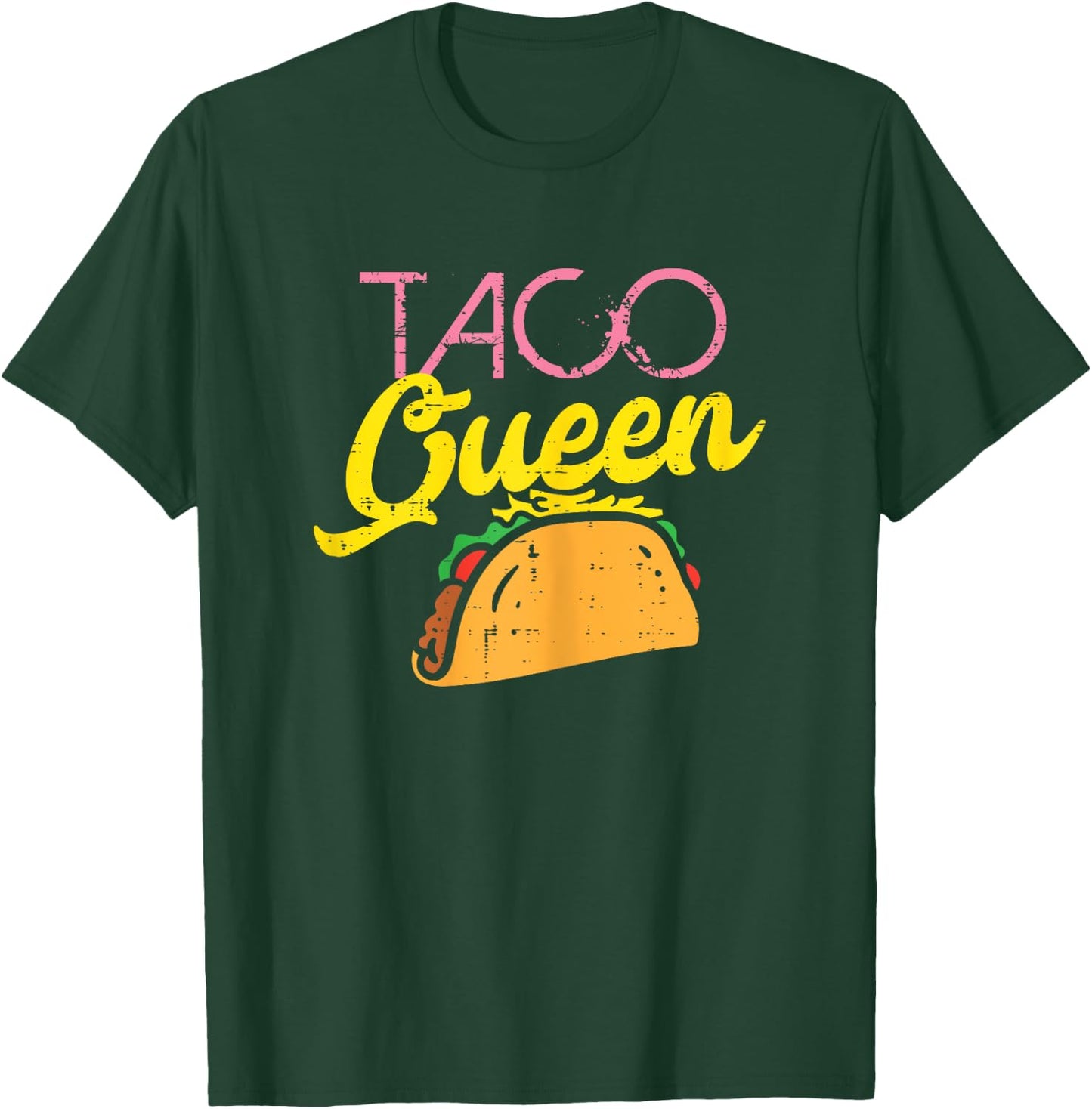 Taco Queen Funny Cinco De Mayo Mexican Food Foodie Women T-Shirt - T-Shirt | Forest