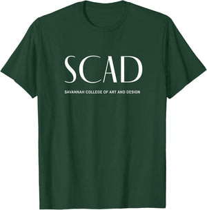 SCAD Art Deco Style College T-Shirt - T-Shirt | Forest
