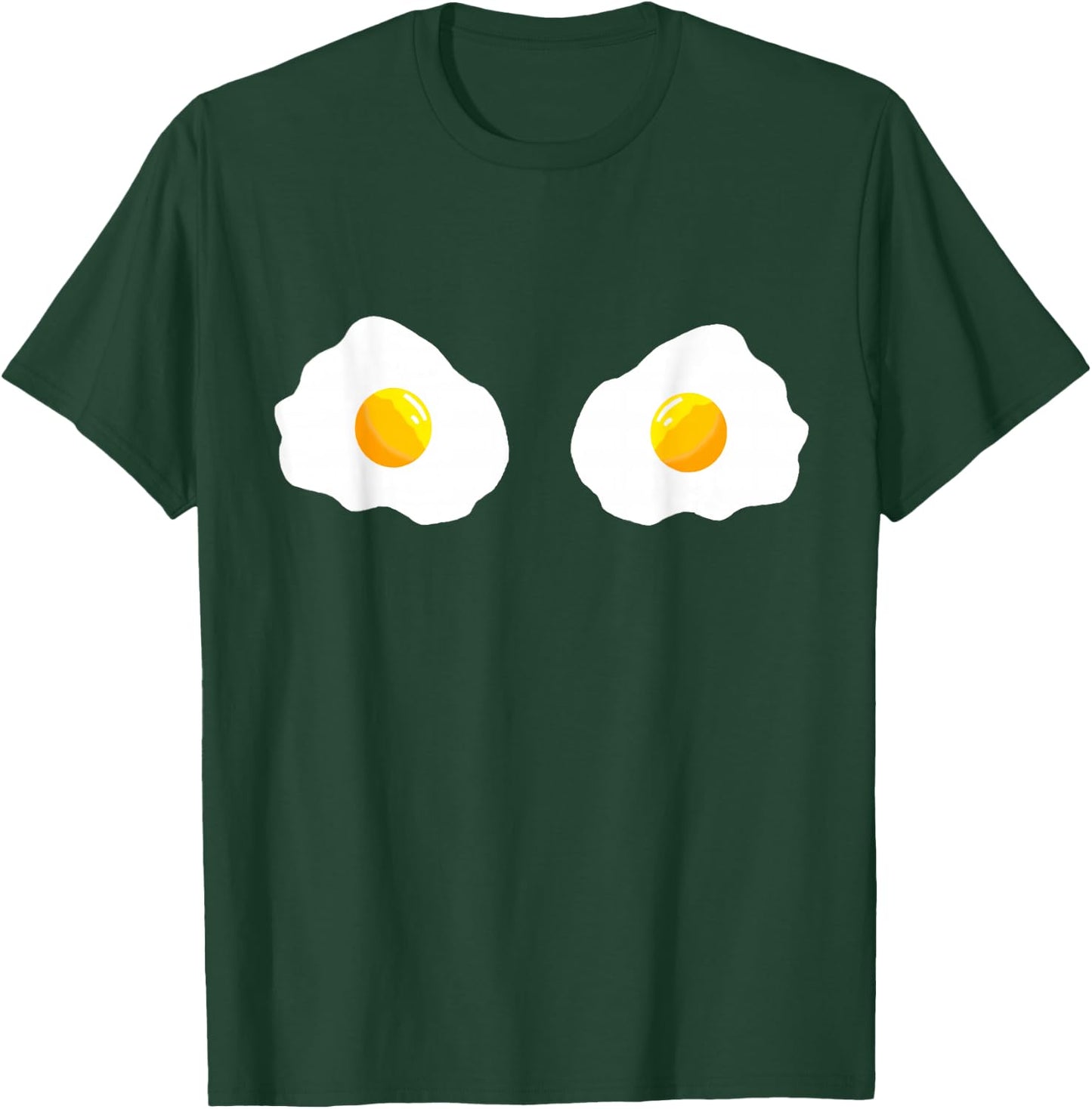 Fried Egg Bra Bikini Eggs Funny Fried Egg Costume T-Shirt - T-Shirt | Forest