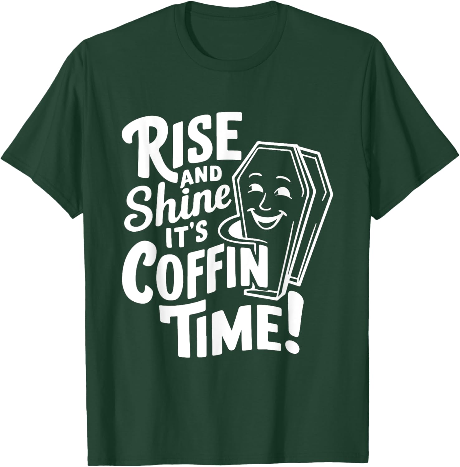 Coffin Humor Funny Casket Funeral Horror Costume T-Shirt - T-Shirt | Forest