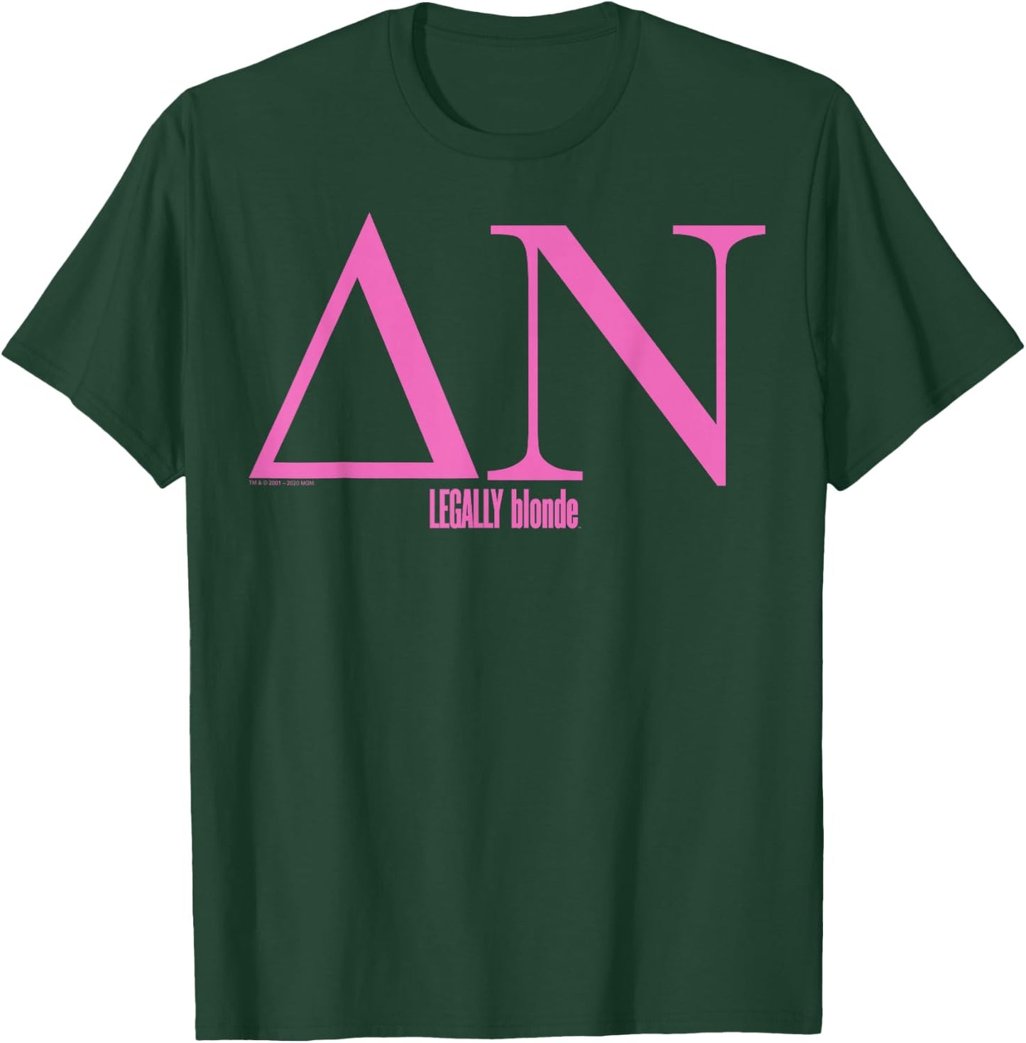 Legally Blonde Delta Nu Greek Letters Small T-Shirt - T-Shirt | Forest