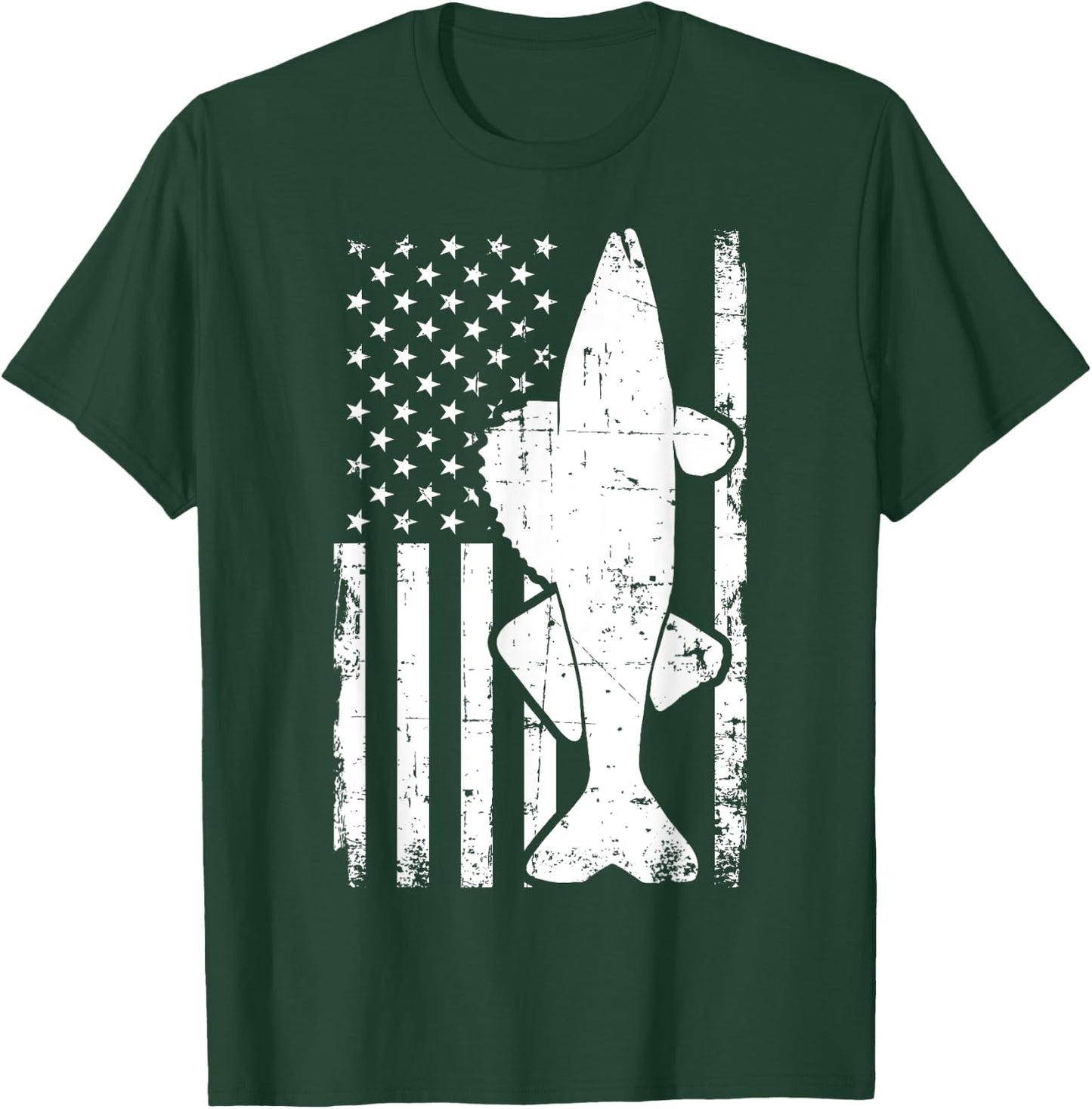 Walleye Fishing USA T-Shirt - T-Shirt | Forest