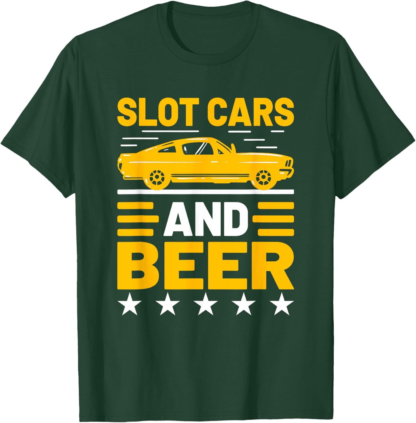 Slot Car Racing Nostalgic Muscle Car Project Car Car Guy T-Shirt - T-Shirt | Forest