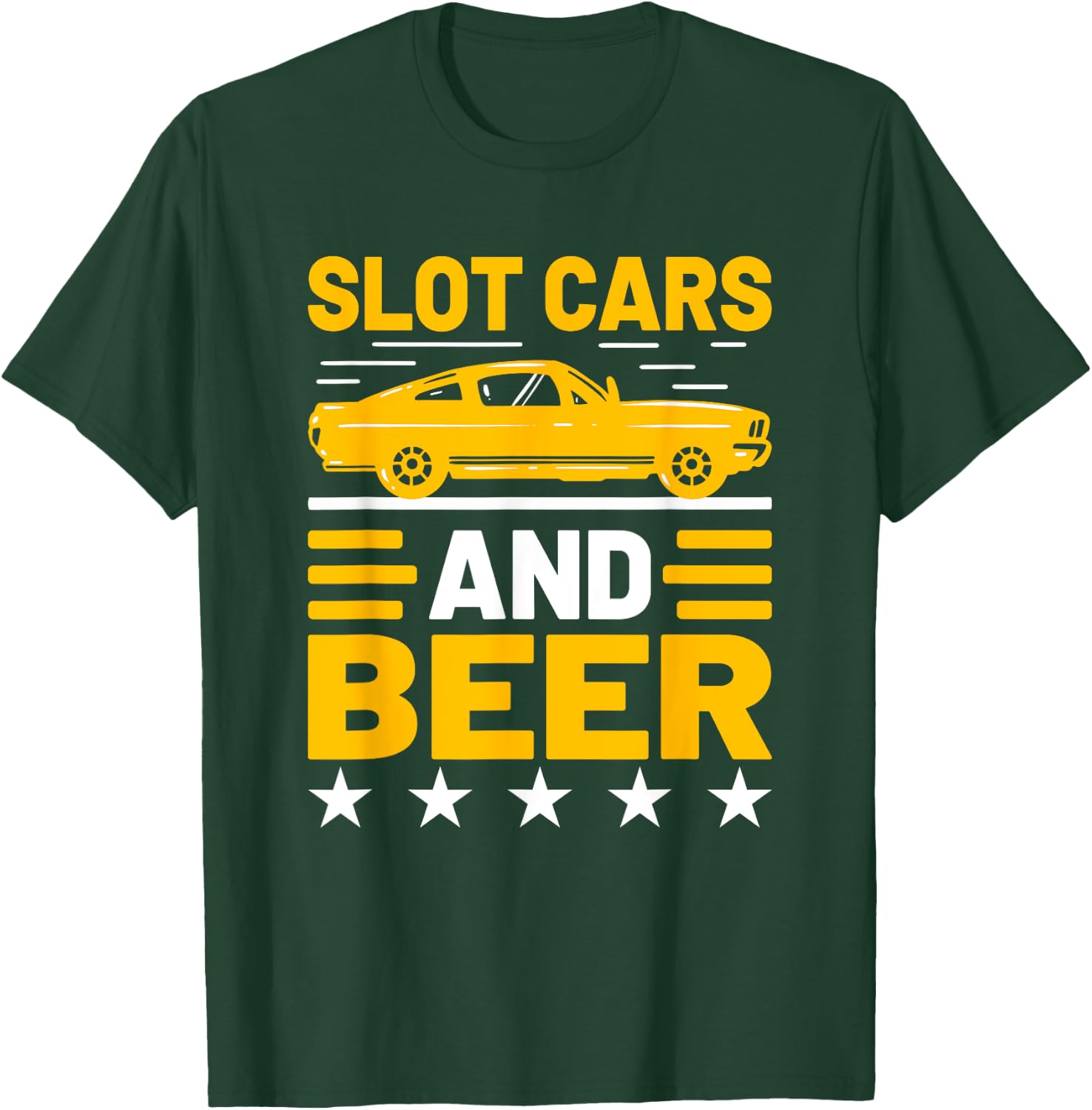 Slot Car Racing Nostalgic Muscle Car Project Car Car Guy T-Shirt - T-Shirt | Forest