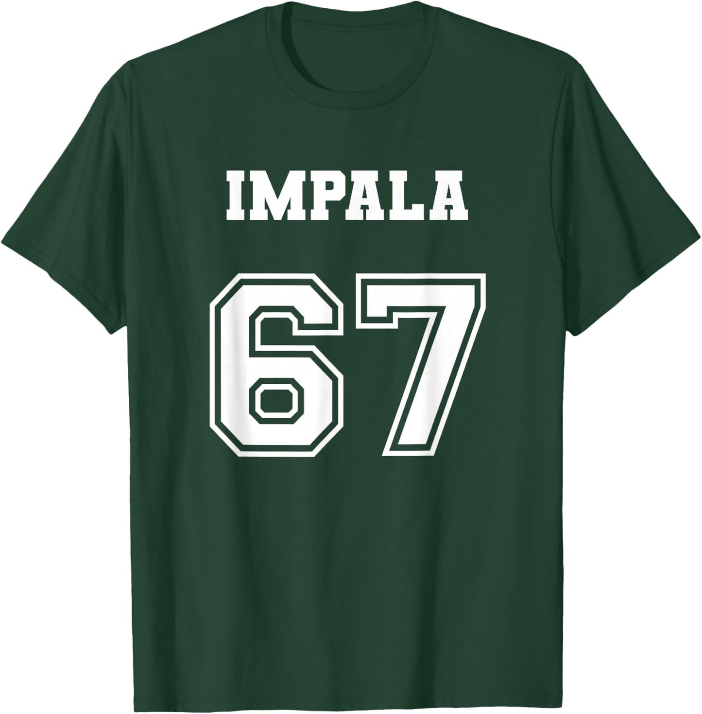 Jersey Style 67 1967 Impala Old School Lowrider T-Shirt - T-Shirt | Forest