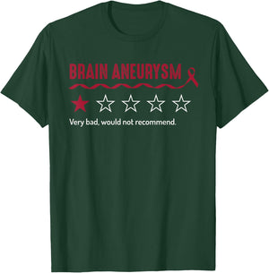 Brain Aneurysm Review Very Bad Would Not Recommend 1 Star T-Shirt - T-Shirt | Forest