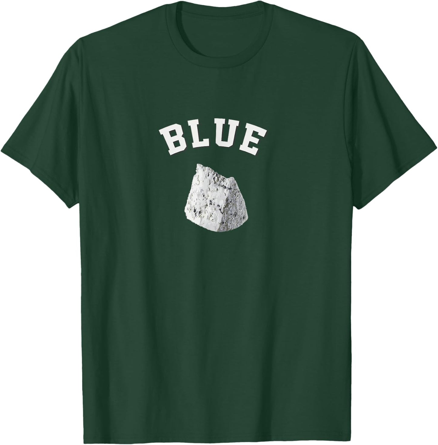 Blue Cheese Funny College Team Logo gift English Word T-Shirt - T-Shirt | Forest