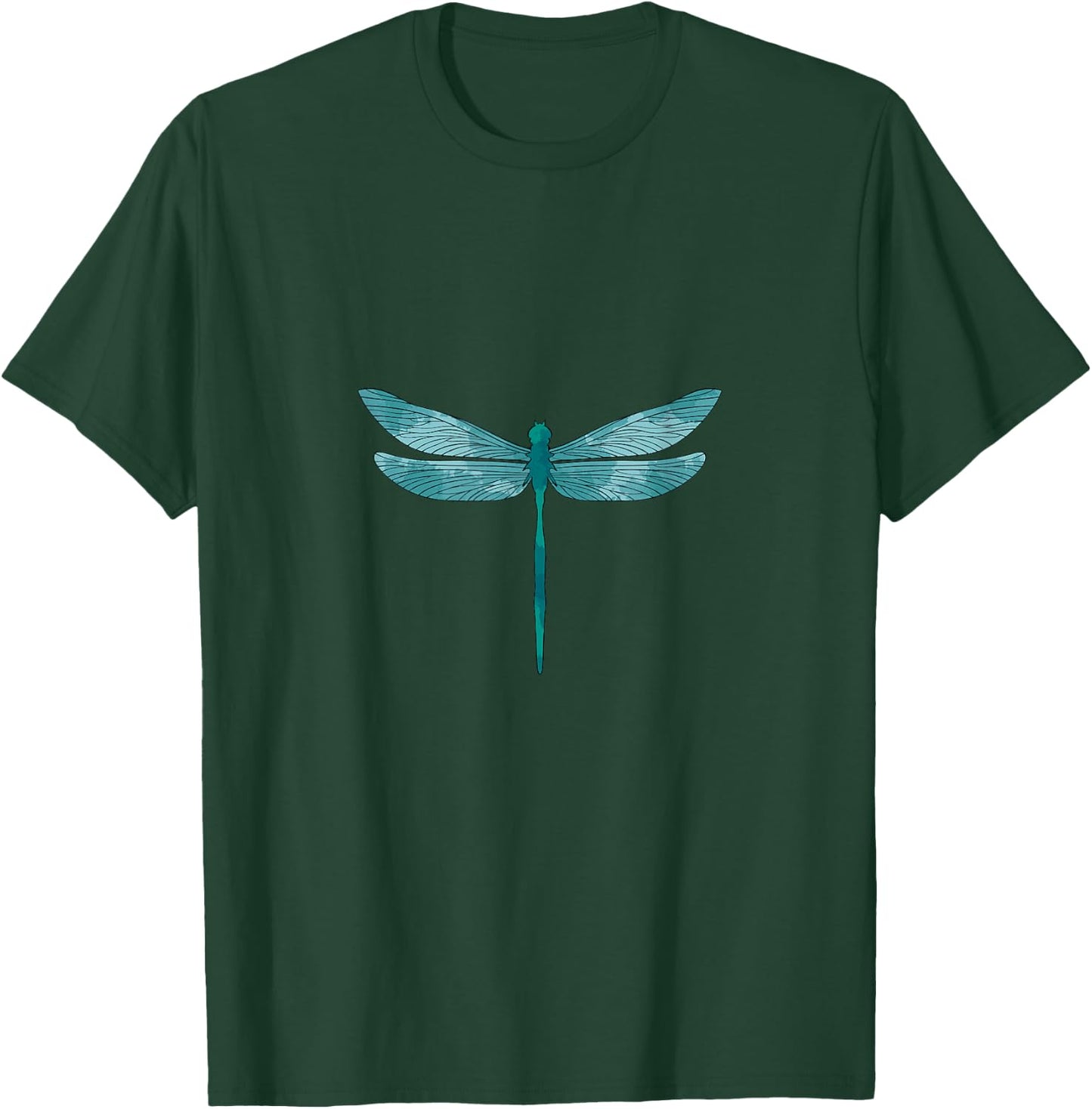 Insect Gifts & Dragonfly -Adults Black Dragonfly Small Classic Fit Short Sleeve T-Shirt - T-Shirt | Forest