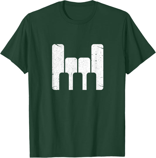 Keyboard Pianist Funny Musician Piano Rock Music Gift T-Shirt - T-Shirt | Forest